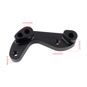 Caliper Bracket Adapter to Suit 350Z G35 Brembo Rotors for Nissan S13 S14 <b>S15</b> 240SX <b>Silvia</b> Brake Conversion Bracket FDJ-216-BK - Product Image 6