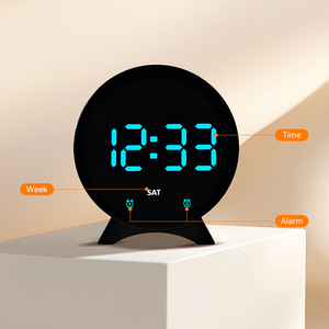 Reloj Despertador Digital LED Creativo, Portátil, Inteligente, con Temporizador, para el Dormitorio, el Escritorio o la Sala de Clases, con Luz de Colores, para Niños - Product Image 3