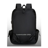 Sac à dos pour ordinateur portable avec port de charge USB et trou pour écouteurs, sac à dos antivol pour hommes, sac de voyage scolaire, logo personnalisé OEM