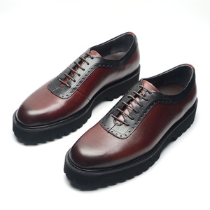 Nouvelles chaussures Oxford pour hommes en cuir de vachette pleine fleur avec semelles souples et confortables - chaussures en cuir formelles et décontractées pour affaires - Product Image 1