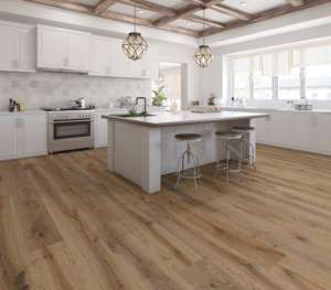 Revêtement de sol SPC conforme à la norme CARB <span class=keywords><strong>Phase</strong></span> <span class=keywords><strong>2</strong></span>, sans formaldéhyde, pour bâtiments écologiques, utilisation en intérieur, composite pierre-plastique haute densité - Product Image 4