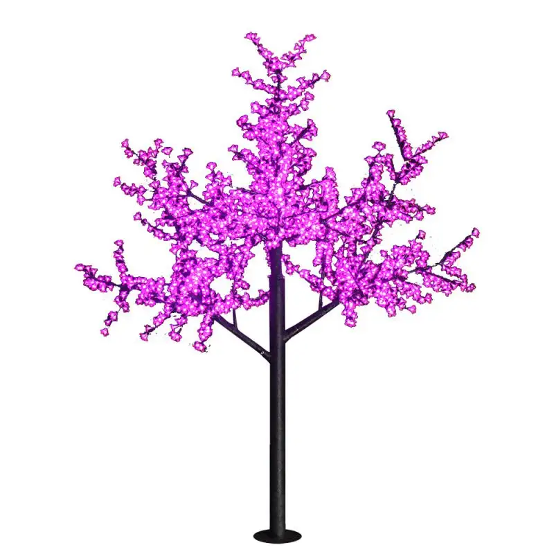 LED Colorful Simulation Peach Blossom Tree Decoration Outdoor Waterproof Landscape Festival Ambience Multifunctional Tree Lights