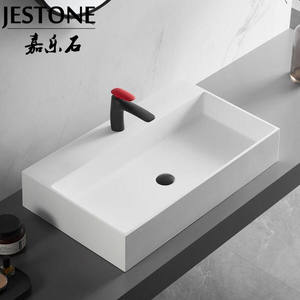 מותאם אישית אמבטיה לשטוף אגן קלאסי לבן טהור אקריליק רחצה קבינט אגן אסלת השיש כיור כלי - Product Image 3