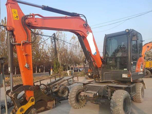 Excavatrice sur pneus DX80W 8 tonnes, <span class=keywords><strong>41</strong></span>,4 kW, godet de 0,32 m³, 35 km/h, pelle mobile - Product Image 6