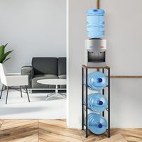 Organisation de bouteille d'eau pour la maison Gallon refroidisseur d'eau 3 niveaux étagère de bouteille d'eau détachable meubles de salon