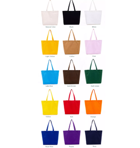 กระเป๋าผ้าแคนวาสขนาดใหญ่ขายดี พร้อมออกแบบโลโก้ตามสั่ง กระเป๋าช้อปปิ้งความจุเยอะ - Product Image 5