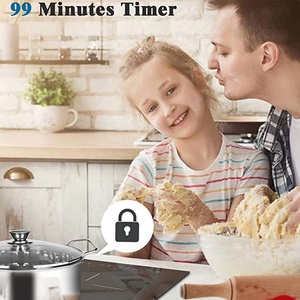 เตาแม่เหล็กไฟฟ้า2หัวเตาแบบเหนี่ยวนำเตาเซรามิกพร้อมหม้อเสริม - Product Image 4