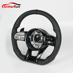 Volante de Cuero de Repuesto para <span class=keywords><strong>Mercedes</strong></span>-<span class=keywords><strong>Benz</strong></span> CLS y <span class=keywords><strong>Clase</strong></span> A <span class=keywords><strong>AMG</strong></span>, CLS 350 <span class=keywords><strong>53</strong></span> 63, A45 W176 W177 C218 C219 C257 W204 W212 - Product Image 2