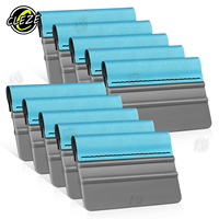 CLEZE Kit de 3 Raclettes en Feutre Double Couche Haute Performance Résistantes à l'Abrasion pour Film de Protection Automobile et Teinte de Vitres