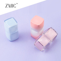 Tubes de brillant à lèvres uniques à double paroi de 7,5 ml, flacons vides bleus et roses pour huile à lèvres avec petit tube en plastique à mécanisme rotatif pour teinte à lèvres