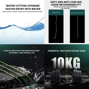 Vente en gros de lignes de pêche en nylon tacheté YE-JING 100m, lignes de pêche invisibles à haute résistance du Japon, lignes principales et secondaires pour la pêche en eau douce - Product Image 3