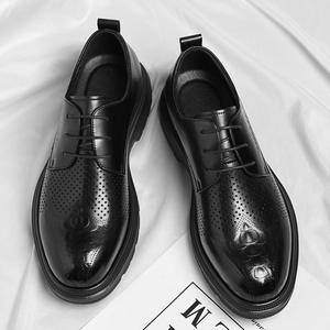 รองเท้าอ็อกซ์ฟอร์ดหนังแท้สำหรับผู้ชาย รุ่นใหม่ ปี 2026 ระบายอากาศได้ดี น้ำหนักเบา กันลื่น และทนทานต่อการสึกหรอ - Product Image 4