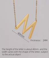 Collar con letras personalizables, collar con colgante de oro con alfabeto 26, regalo de joyería inicial con nombre personalizado