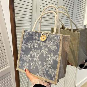 Sacs fourre-tout naturels réutilisables et imperméables de luxe pour courses de vêtements - Product Image 5