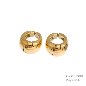 JINYOU 101 <span class=keywords><strong>Orecchini</strong></span> a Clip in Acciaio Inox Placcato <span class=keywords><strong>Oro</strong></span>, Impermeabili, di Alta Qualità <span class=keywords><strong>con</strong></span> Perle Simulate - Product Image 6