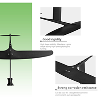 Hydrofoil Foil Water Sports HPS700, mât en fibre de carbone ultra léger, pour kitesurf, wingfoil, surf hydrofoil, wing foil à pompe