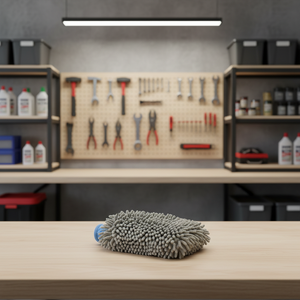 Guante de Microfibra Chenille Premium para Lavado de Autos, Antiarañazos, de Poliéster, Súper Absorbente, Suave, en Color Naranja, para el Cuidado del Automóvil - Product Image 2