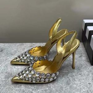 Sandalias Elegantes Big Pointed Toe Fashion <b>Shoes</b> New Heels for Ladies - Product Image 4