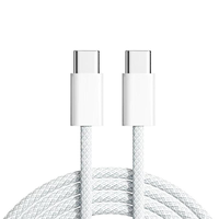 Câble USB-C de charge rapide PD 60W, 1M/2M, transfert de données rapide, gaine en nylon tressée, pour batterie externe, charge rapide 3A – Meilleures ventes