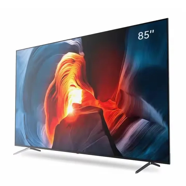 85 Inch UHD LED Smart TV 120Hz AI Upscaling 16:09 Aspect Ratio Black with for for Gaming and Hotel Use
