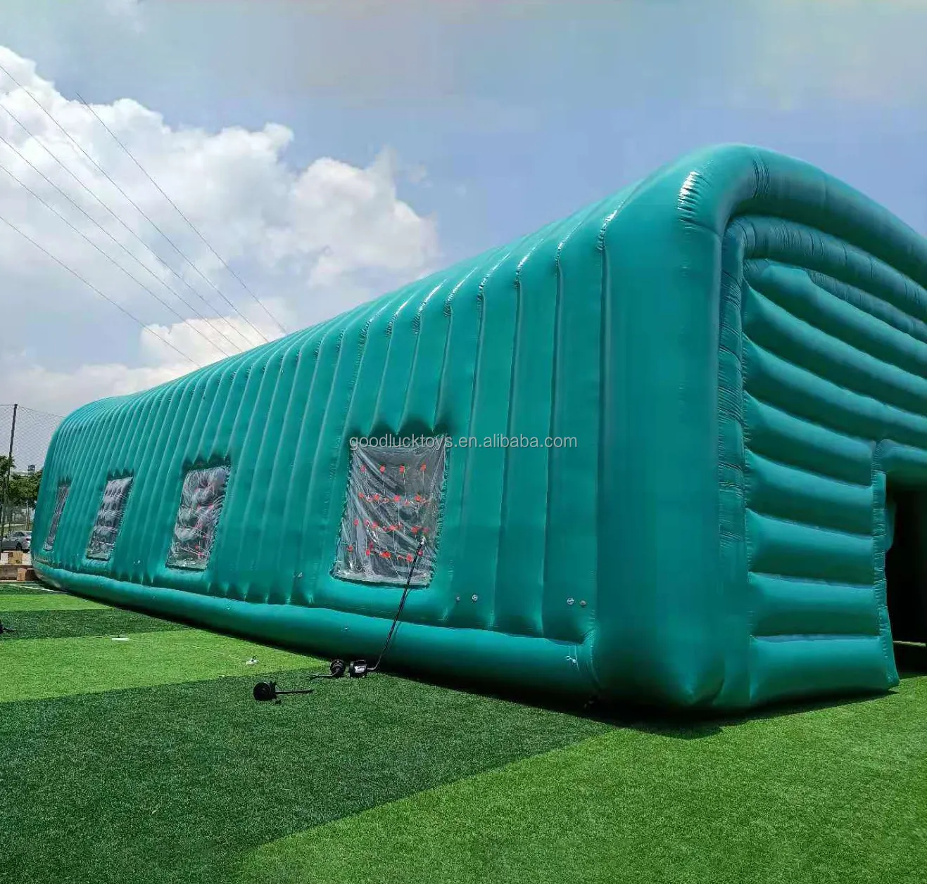तैयार जहाज बड़ी तम्बू inflatable आउटडोर प्रदर्शनी तम्बू कवर टेनिस कोर्ट सील inflatable खेल तम्बू घर