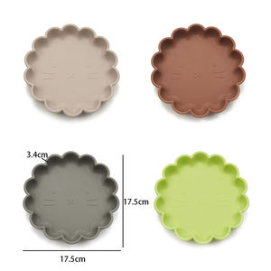 Nouveau Style de qualité alimentaire Silicone bébé <span class=keywords><strong>disque</strong></span> plaque aspiration alimentation ensemble antidérapant tout-petits alimentation bébé assiette pour enfants fournitures - Product Image 5