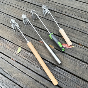 Outils de jardin avec manche en bois, outil de jardin multifonctionnel en acier inoxydable, outil à main de jardin - Product Image 2