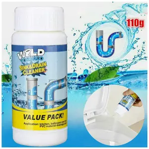 110g Chine Fournisseur Cuisine Pipeline Drague Agent Drain Nettoyant Poudre Pour Huile Graisse Cheveux plomberie agent