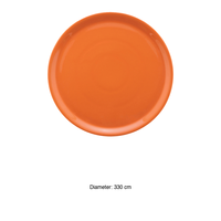 Assiette à pizza Napoli, 33 cm, couleur orange Saturnia