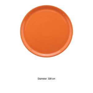 Assiette à pizza Napoli, 33 cm, couleur orange Saturnia - Product Image 3