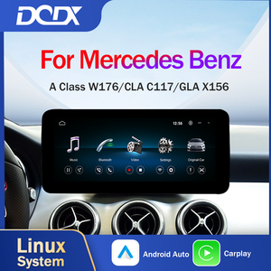 LINUX 10.25 pouces Écran tactile stéréo Carplay Auto pour Benz Classe A W176/<span class=keywords><strong>CLA</strong></span> C117/GLA X156 2013-2018 Lecteur multimédia de voiture Affichage - Product Image 1