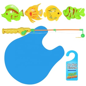 Juego de Pesca para Inodoro Novelty Place Potty <span class=keywords><strong>Fisher</strong></span> A700-4A, Divertido Juego Familiar, Juguete de Práctica de Pesca para Baño para Niños y Adultos - Product Image 2