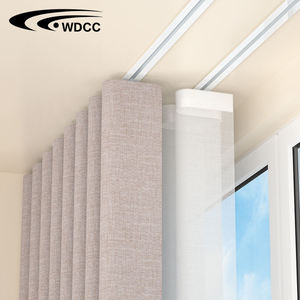 Accessoires pour rails de rideaux ondulés : Bande pliante, rail de glisse en aluminium et rails ondulés manuels pour tringles à rideaux - Product Image 1