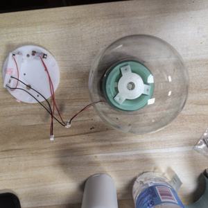 כדור מוזיקלי מקריסטל, כדור זכוכית, פקק גומי, מנוע מיני, כדור מים מרחף, כדור מים, כיפה מסתובבת, אור בהיר - Product Image 2