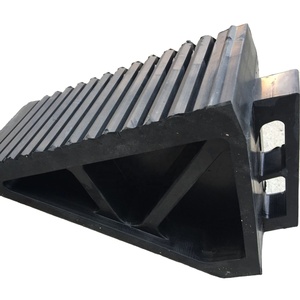 ハンドル付きヘビーデューティーラバーカートラックトレーラーオートバイ航空機ホイールチョックストッパー - Product Image 5