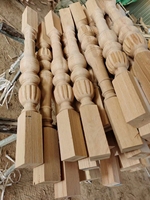 Dekorative Holzsäulen Massivholz-Spindeln Holz-Treppengeländer