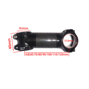 Carbon Fiber 3K Mountain Bike Road Bike Folding <strong>Fixed</strong>-<strong>gear</strong> Gooseneck 6 Degree 17 Degree Bicycle <strong>Stem</strong> - Product Image 6