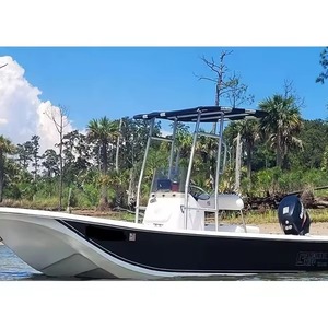 หลังคาเรืออลูมิเนียม Pro2 T Top สำหรับเรือแบบ Heavy Duty พร้อมโครงกลาง และผ้าคลุมสีดำ - Product Image 2