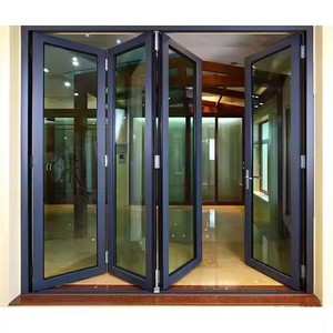 <span class=keywords><strong>Puerta</strong></span> Plegable Moderna de Vidrio para <span class=keywords><strong>Terraza</strong></span>, Perfil de Aluminio Personalizado de Alta Calidad, <span class=keywords><strong>Puerta</strong></span> Plegable Tipo Acordeón para Espacios Comerciales - Product Image 2