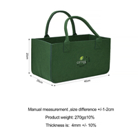 Sac fourre-tout de luxe en feutre doux, vintage, imperméable, durable, pliable, grande capacité, avec rivets, pour documents de bureau