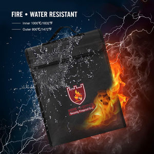 Waterproof Fireproof <strong>Briefcase</strong> Secure Document Bag for Business Fireproof Pouch Cash <strong>Box</strong> Laptop Bag Safe <strong>Storage</strong> File Envelope - Product Image 5
