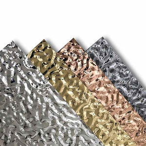 201 304 estampé en relief ondulation de l'eau en acier inoxydable feuilles de panneau de plafond en métal pour Bar Club décoration de plafond - Product Image 3