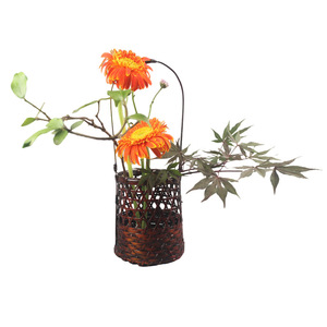 Handwoven Bamboo Flower Vase Natural Handmade Home Decoration Gift Item - Product Image 4