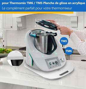 Tablero deslizante para <span class=keywords><strong>Thermomix</strong></span> TM5/TM6 Tablero deslizante acrílico Premium Soporte móvil y seguro sin esfuerzo - Product Image 2