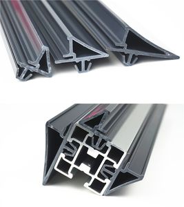 कस्टम थोक सस्ते बढ़ते ट्रैक दीवार कपड़े ट्रैक दीवार pvc प्लास्टिक प्रोफाइल ओम एक्सट्रूज़न प्लास्टिक प्रोफाइल - Product Image 2