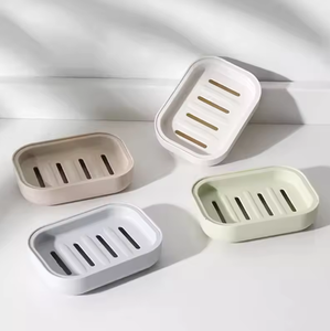 Jabonera Portátil de Plástico de Doble Capa, Jabonera Hermética para Baño con Bandeja de Drenaje para Viajes - Product Image 2