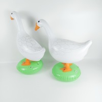 Grande oie blanche gonflable en PVC, ornement de base à remplir d'eau/sable pour la décoration de fête d'Halloween et de Noël