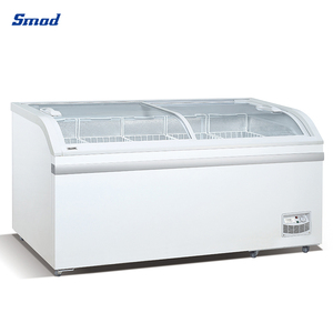 Congelador vertical de exhibición para supermercado Smad 700L con puerta de vidrio curvo para DDH-700XU(YX) - Product Image 5