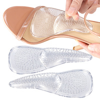 Semelles intérieures en gel à soutien parti du pied, auto-adhésives, amortissantes pour l'avant-pied, pour chaussures à talons hauts