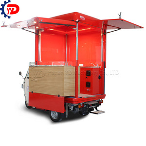 2024 camion de nourriture Mobile 3 roues moto électrique peut être personnalisé Pizza nourriture et collation et crème glacée ou café blé Taco Frances - Product Image 3